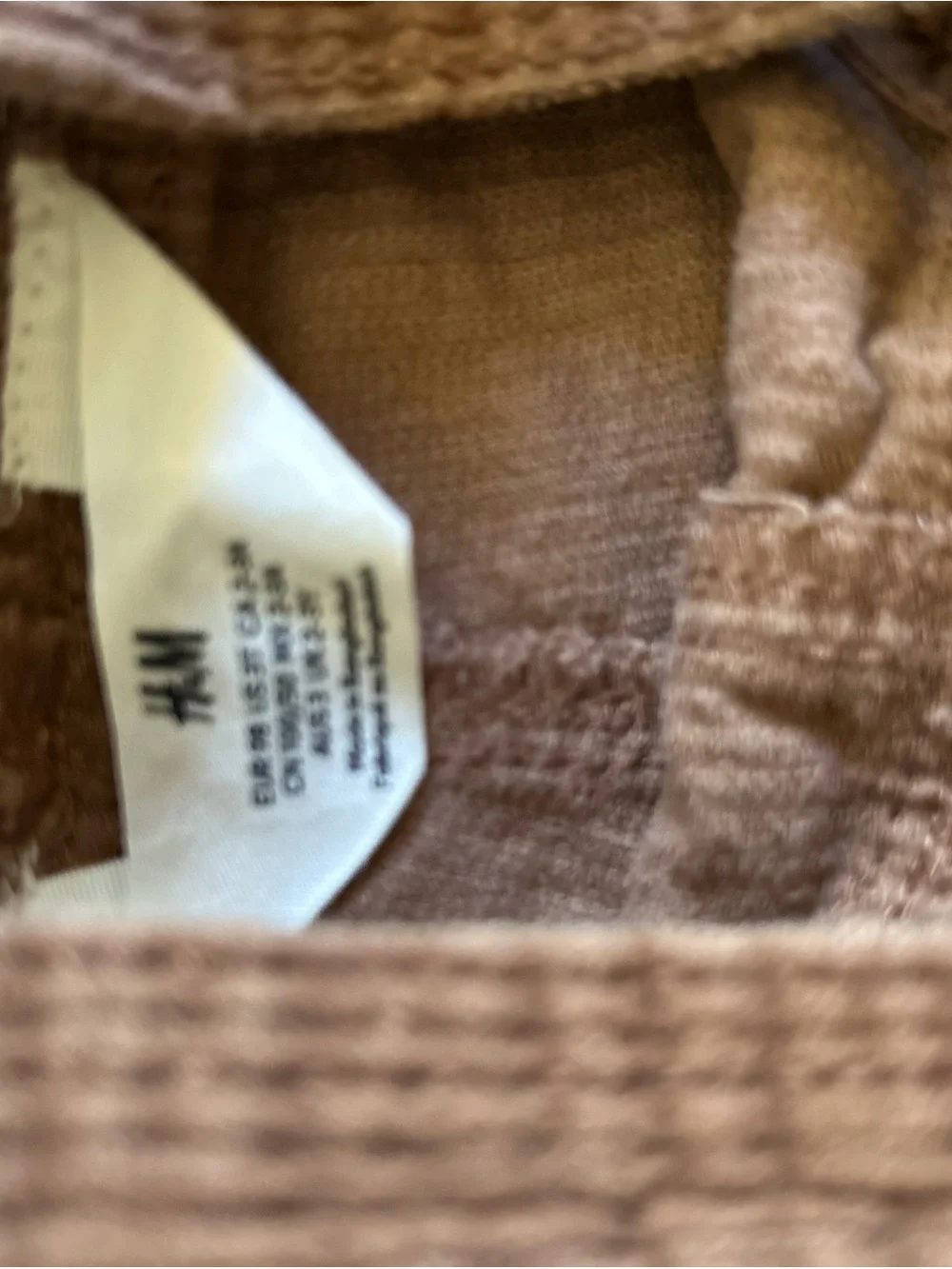 H&M Brown Corduroy toddler boy Pants